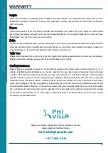 Preview for 10 page of PHI VILLA E02GS018 Use And Care Manual