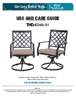 Preview for 1 page of PHI VILLA THD-E048-01 Use And Care Manual