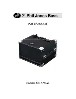 Phil Jones Bass BASS CUB Owner'S Manual preview