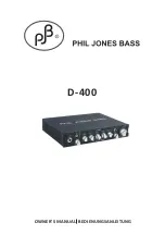 Preview for 1 page of Phil Jones Bass D-400 Owner'S Manual