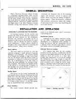 Preview for 3 page of Philco 48-1000 Installation And Operation Manual