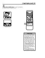 Preview for 39 page of Philips/Magnavox CCW135AT Owner'S Manual