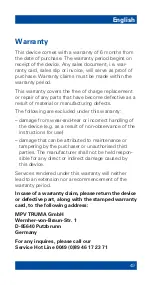 Preview for 49 page of PHILIPS Respironics MPN-Truma MicroDrop Family Instruction Manual