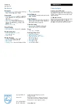 Preview for 2 page of Philips 13NB8603 Specifications