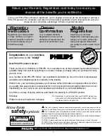 Preview for 2 page of Philips 13PR10G Directions For Use Manual