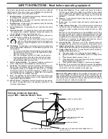 Preview for 3 page of Philips 13PR19C Instructions For Use Manual