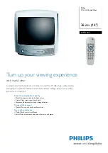 Preview for 1 page of Philips 14PT1347 Brochure