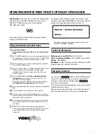 Preview for 4 page of Philips 14PV335 Operating Instructions Manual