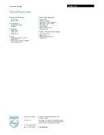 Preview for 3 page of Philips 168134716 Specifications