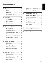 Preview for 3 page of Philips 19PFL3403S/60 User Manual