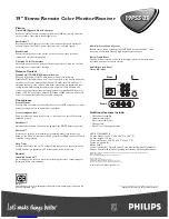 Preview for 2 page of Philips 19PS 50S Specification Sheet