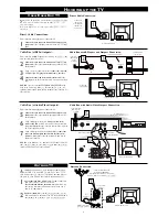 Preview for 2 page of Philips 20 IN REAL FLAT TV W-BUILT IN DVD 20DV693R - Quick Use And Hookup Manual