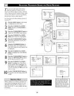 Preview for 20 page of Philips 20DV693R Directions For Use Manual