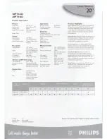 Preview for 2 page of Philips 20PT1422 Specification Sheet