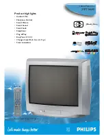 Preview for 1 page of Philips 21PT1664 Specifications