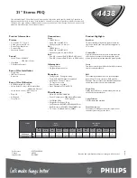 Preview for 2 page of Philips 21PT4438 Specifications