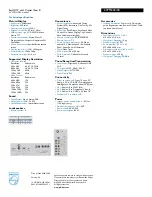 Preview for 2 page of Philips 23PF5320 Specifications