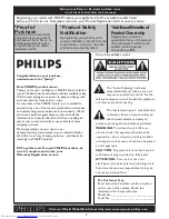 Preview for 2 page of Philips 23PF5320 User Manual