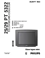 Philips 25PT5322 (French) Specifications preview