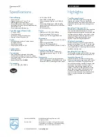 Preview for 2 page of Philips 27ST2200 Specifications