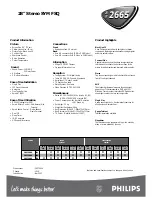 Preview for 2 page of Philips 28PT2665 /01 Specifications