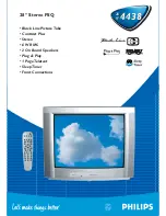 Philips 28pt4438 Specification Sheet preview