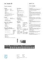 Preview for 2 page of Philips 28PT7139 Specifications