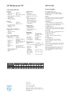 Preview for 2 page of Philips 28PW5408 Specifications