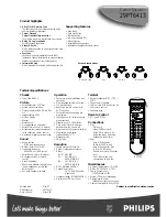 Preview for 2 page of Philips 29PT6413/00 Technical Specifications