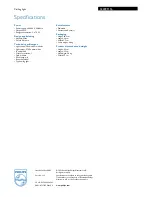 Preview for 3 page of Philips 322091116 Specifications