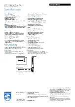 Preview for 3 page of Philips 32PFL3406H Specifications