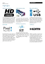 Preview for 2 page of Philips 32PFL3938 Specifications