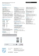 Preview for 3 page of Philips 32PFL7562D - annexe 1 Specifications