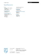 Preview for 3 page of Philips 405460613 Specifications