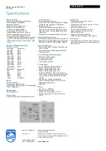 Preview for 3 page of Philips 40PFL4609 Specifications