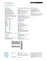 Preview for 3 page of Philips 40PFL4706 Specifications