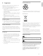 Preview for 6 page of Philips 40PFL7505D User Manual