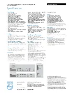 Preview for 3 page of Philips 40PFL8505H Specifications