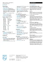 Preview for 2 page of Philips 42PF7520Z Specifications