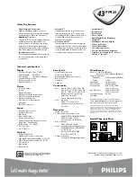 Preview for 2 page of Philips 43PP925 Specifications