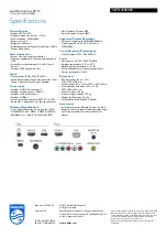 Preview for 3 page of Philips 46PFL4008S Specifications