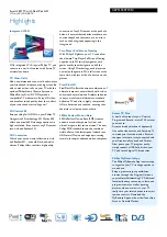 Preview for 2 page of Philips 46PFL5507H Specifications