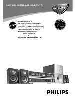 Preview for 3 page of Philips 5 DVD-CD CHANGER HOME THEATER CLASS D AMPLIFIER MX3660D Quick Use Manual