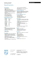 Preview for 3 page of Philips 50PF7220A Specifications