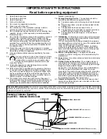 Preview for 3 page of Philips 51 IN DIGITAL WIDESCREEN HDTV MONITOR 51PW9303 Directions For Use Manual