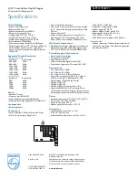 Preview for 3 page of Philips 52PFL7704D Specifications