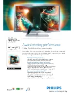 Philips 52PFL9606M Brochure & Specs preview