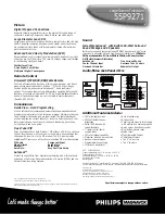 Preview for 2 page of Philips 55P9271 Specifications