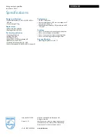 Preview for 3 page of Philips AC4064 Specifications