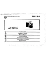 Preview for 3 page of Philips AE3805 User Manual